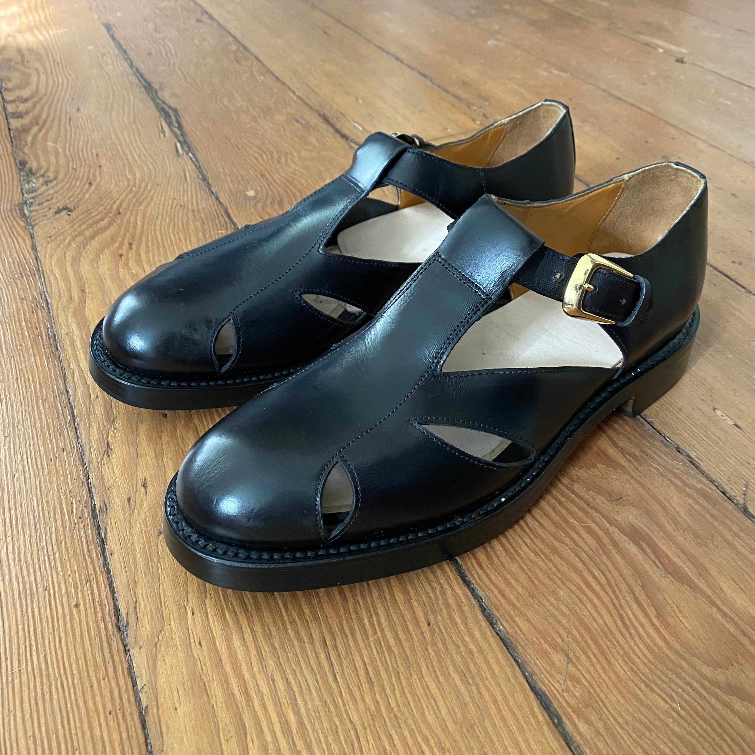Autumn Sandal - Black Leather – 2120 Handcrafted